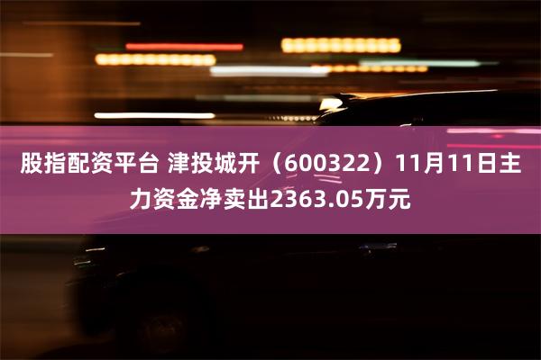 股指配资平台 津投城开（600322）11月11日主力资金净卖出2363.05万元